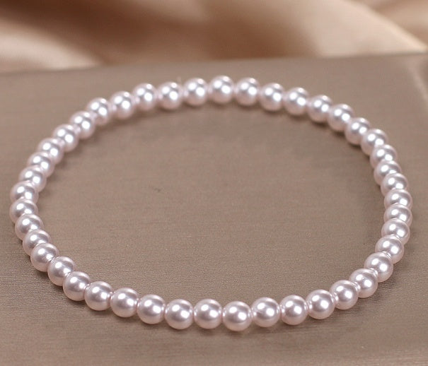 French Entry Lux Rose Violet Pearl Zircon Bracelet